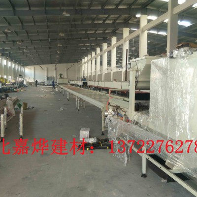 嘉烨建材彩石金属瓦设备的操作流程 钢制彩砂瓦机器