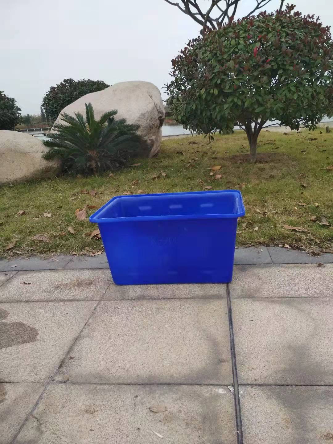 加厚牛筋塑料水箱PE储水方箱水产养殖箱160L