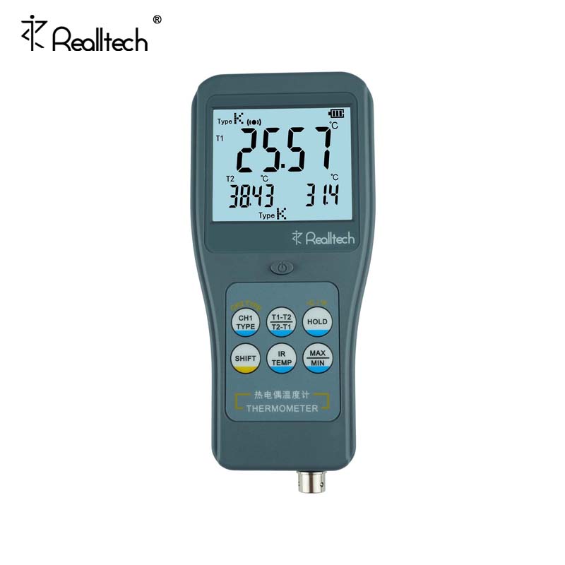 RTM1202接触式双通道热电偶测温仪非接触红外温度表