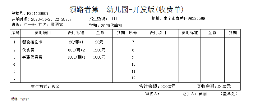 幼儿园财务管理软件，园里支出，收入，总账分析生成报表