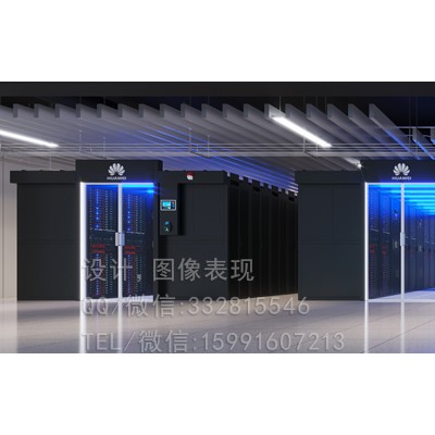 石家庄数据中心机房效果图设计_某银行机房建设案例制作