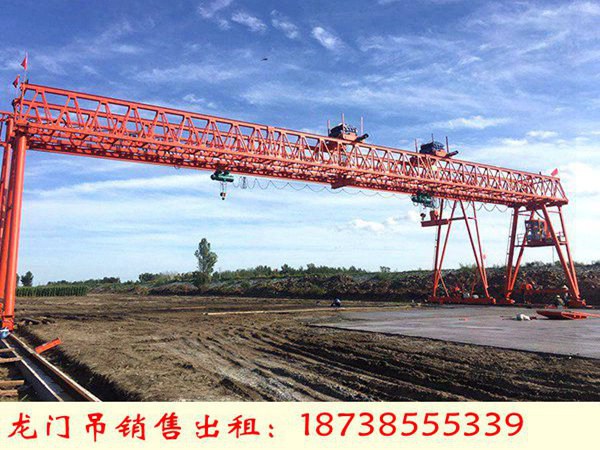 西藏山南门式起重机厂家120吨22米龙门吊租赁