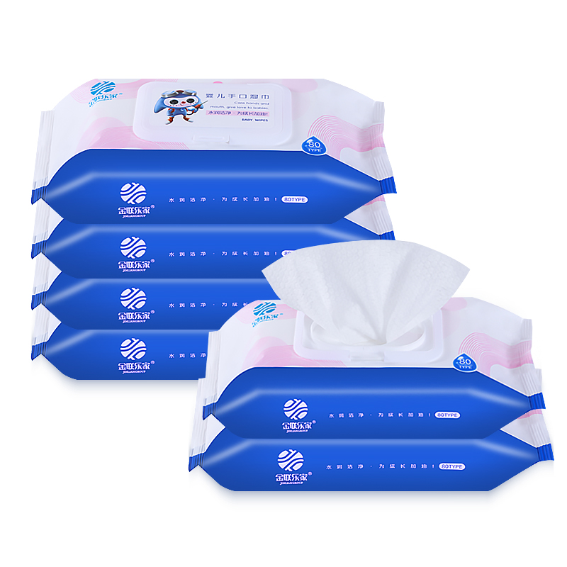 一次性湿纸巾定制 超市同款清洁湿巾 品牌湿巾代工贴牌