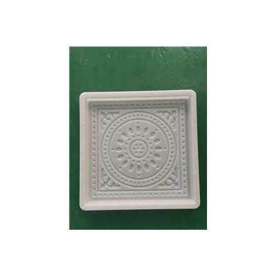 仿古唐莲水泥砖模具 古建防滑花砖塑料模具 中式雕花彩砖模具