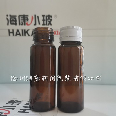 棕色螺纹防盗口瓶药用玻璃模制瓶