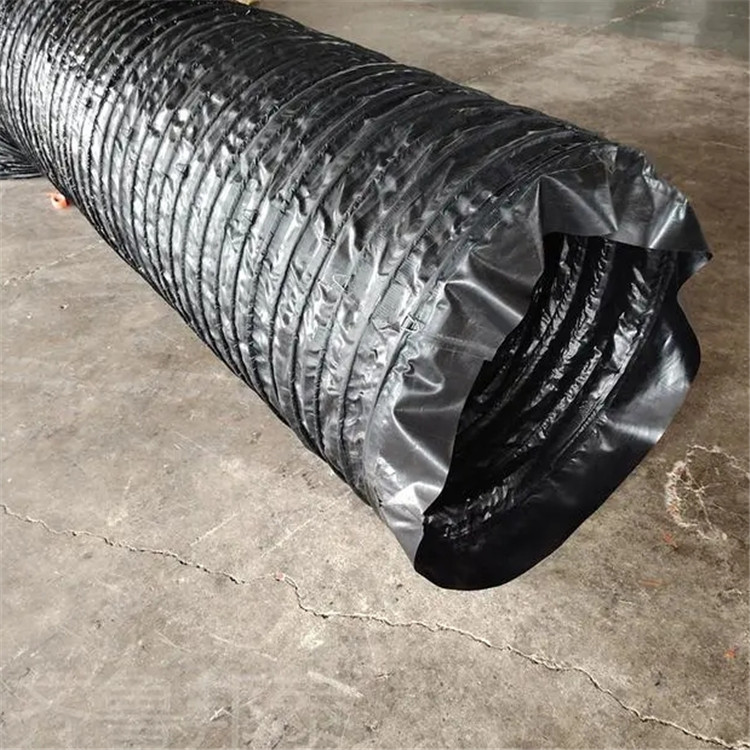 600mm*10m正压风筒支棱起来 隧道导风筒伸缩可折叠