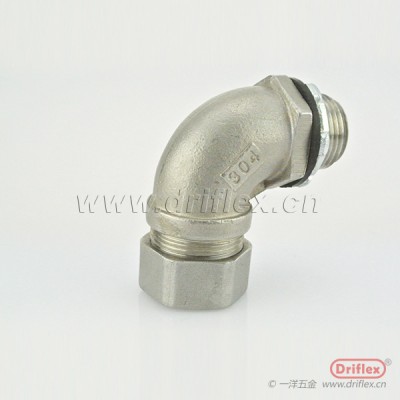 不锈钢90度弯头外螺纹箱接头NPT3/8”-NPT2”