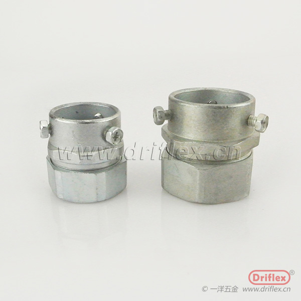 Driflex锌合金卡套式接头内径10到100软管与硬管连接