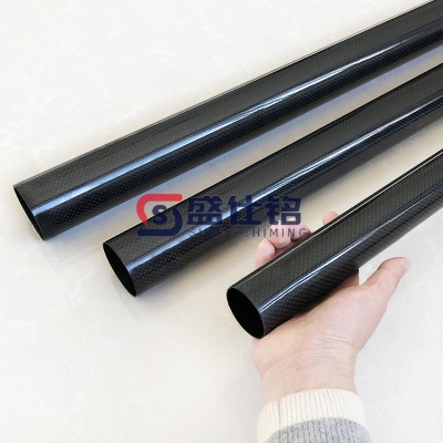 可定制亮光哑光碳纤维管 高强度拉挤工艺碳纤维管