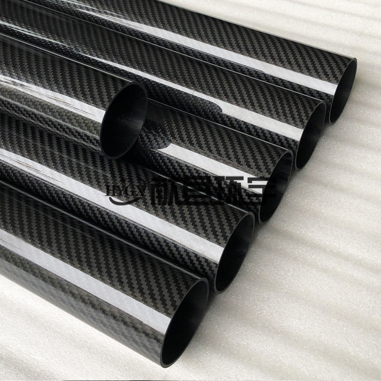 3K碳纤维管 亮光纤维复合材料 机械设备空心碳纤维管