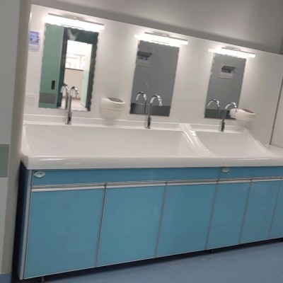 迪新洗手池PMMA材质二人洗手台