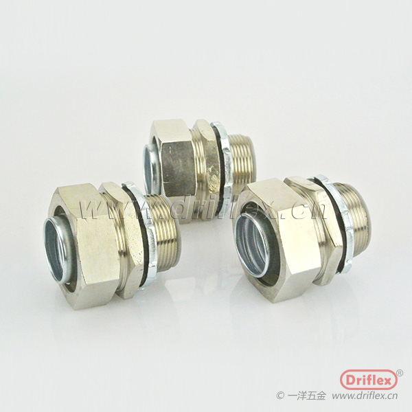 一洋五金金属软管接头铜镀镍六角外丝直接头内径12到100mm