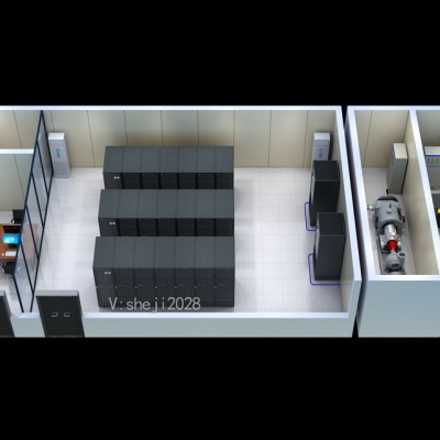 唐山效果图制作|钢结构厂房|配电间机房效果图制作