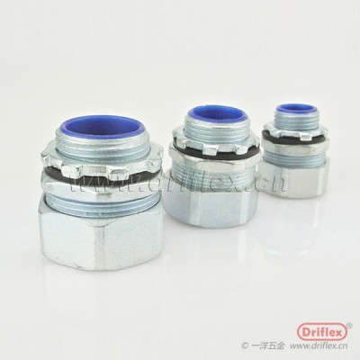 DPJ镀锌软管接头包塑金属软管锁母LTCD-09-19