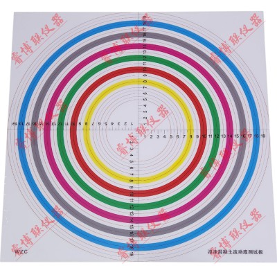 400*400mm泡沫混凝土流动度测试板底板80mm空心圆筒