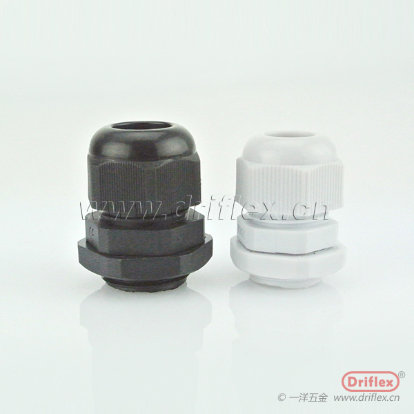 灰白色尼龙电缆接头防水接头尼龙格兰头固定头