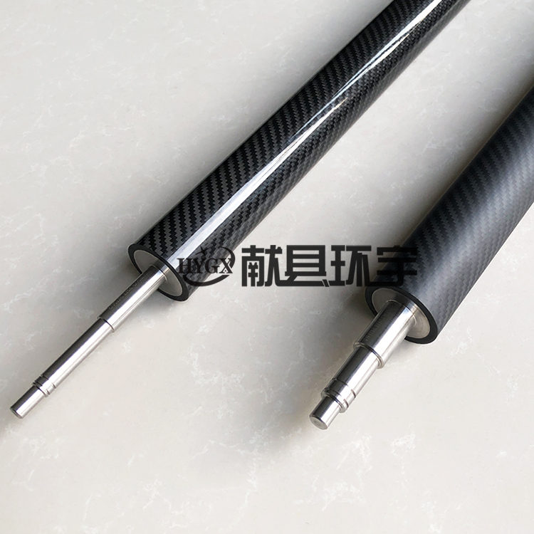 碳纤维辊轴碳纤维辊薄膜设备应用 印染印刷设备碳纤维过辊