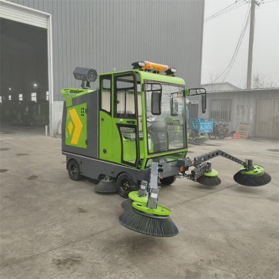 订购环卫7刷电动四轮道路清扫车电动四轮7刷扫地车源头厂家
