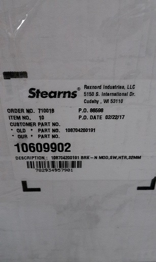 美国STEARNS制动器