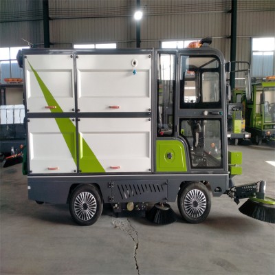 环保240升挂桶电动四轮扫地车电动四轮扫路车价格多少钱辆