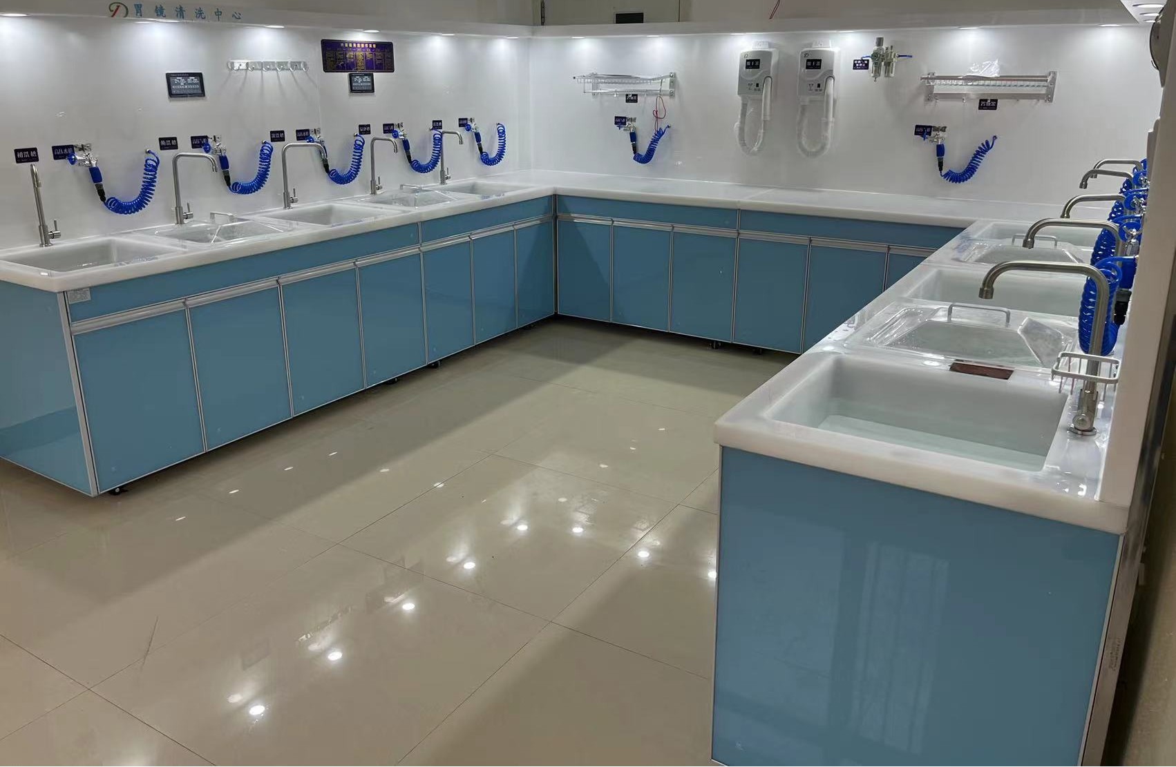 清洗中心工作站 一体式可定制  免费设计图纸