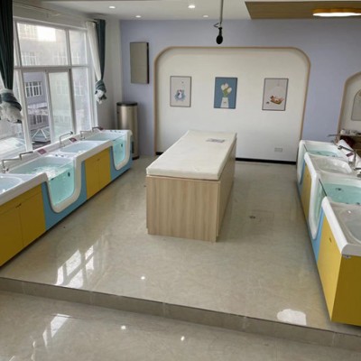 婴儿洗浴设备 新生儿洗澡游泳池 一体式防腐防潮 可定制生产