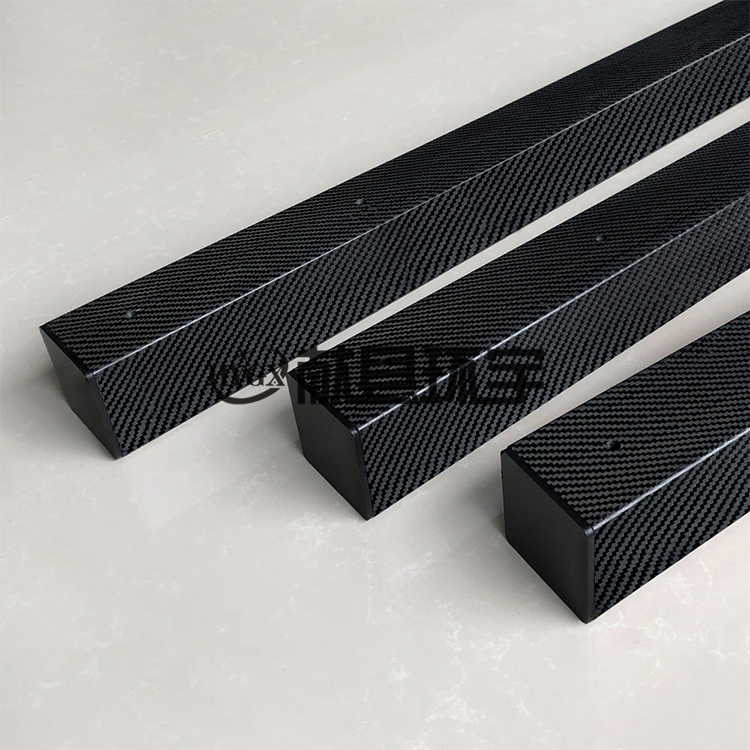 非标定制碳纤维方管 高刚性耐冲击 工业碳纤维管件