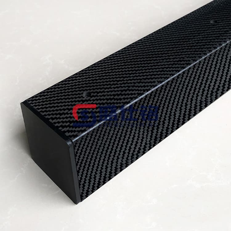 非标定制碳纤维方管 高刚性耐冲击 工业碳纤维管件