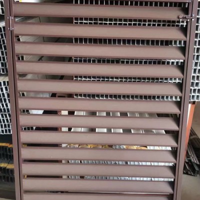 工程装饰通风铝合金百叶窗空调罩河北生产厂家