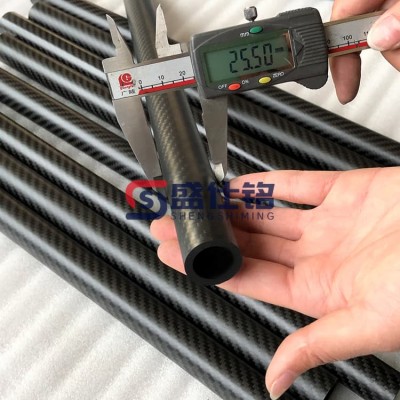 高强度碳纤维圆管 耐高温耐腐蚀 工业机械医疗器械用