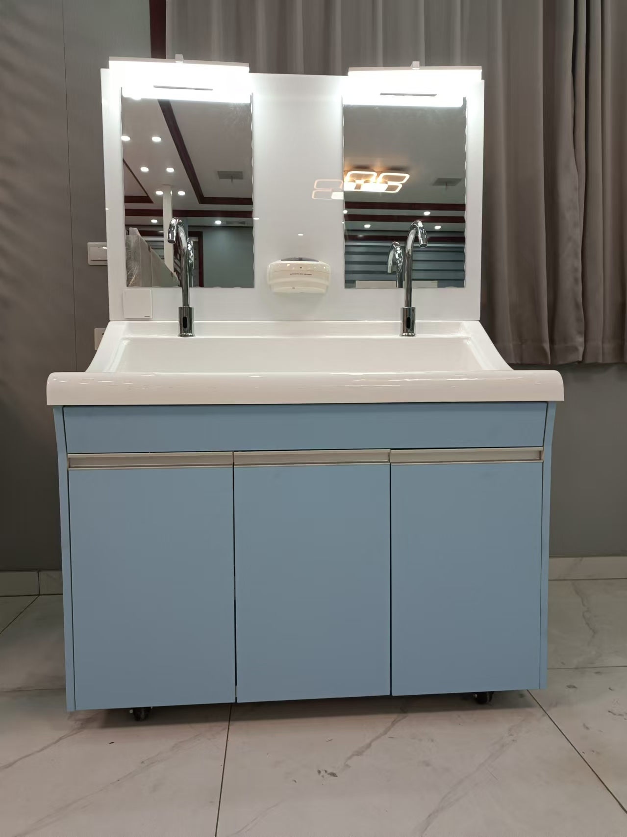 高分子洗手池 医院用感应式实验室刷手池