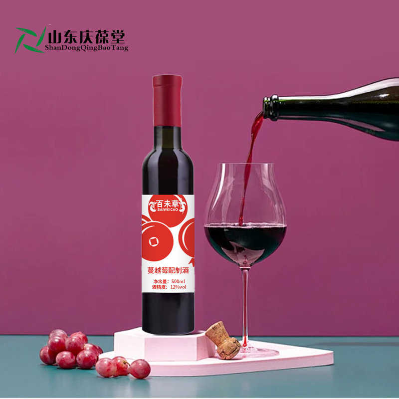 蔓越莓配制酒果蔬酒低度琉璃瓶罐装159O5373071