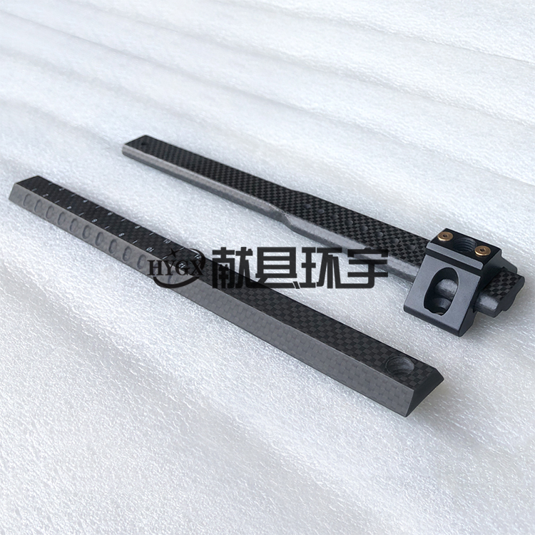 CNC 加工碳纤维异形棒 打孔开槽构件 机械设备配件