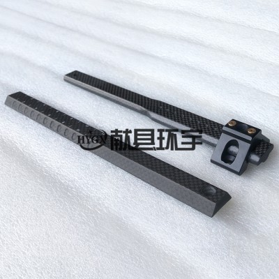 CNC 加工碳纤维异形棒 打孔开槽构件 机械设备配件